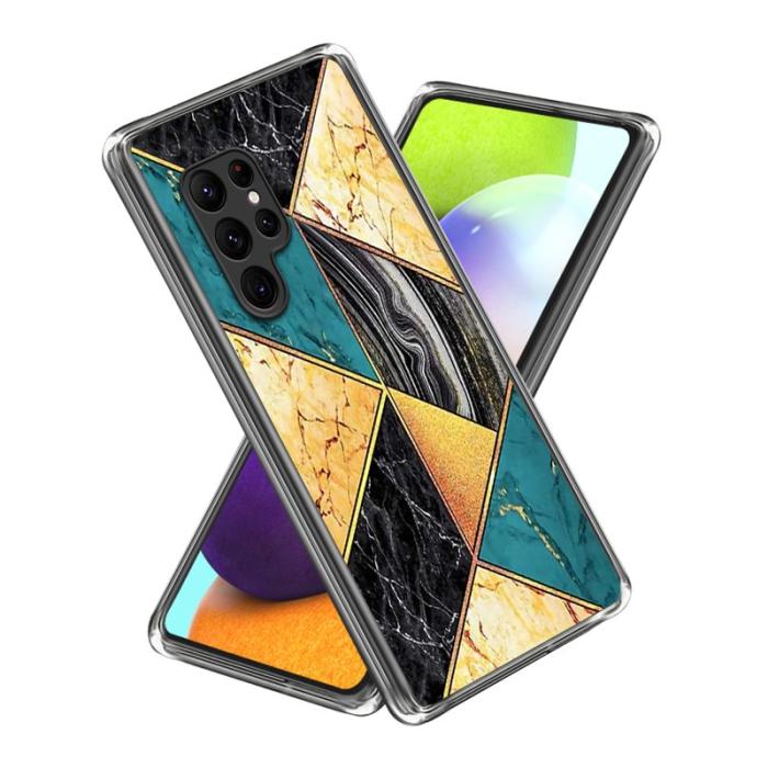 OEM - Mobilskal för Samsung Galaxy S26 Ultra Mönstertryck TPU - Splicing Marmor
