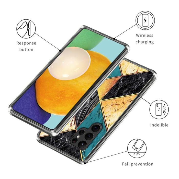 OEM - Mobilskal för Samsung Galaxy S26 Ultra Mönstertryck TPU - Splicing Marmor