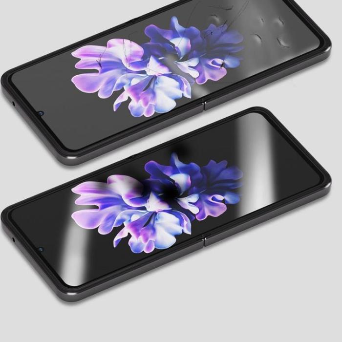 Whitestone - Whitestone Galaxy Z Flip 5 Härdat Glas Skärmskydd Premium