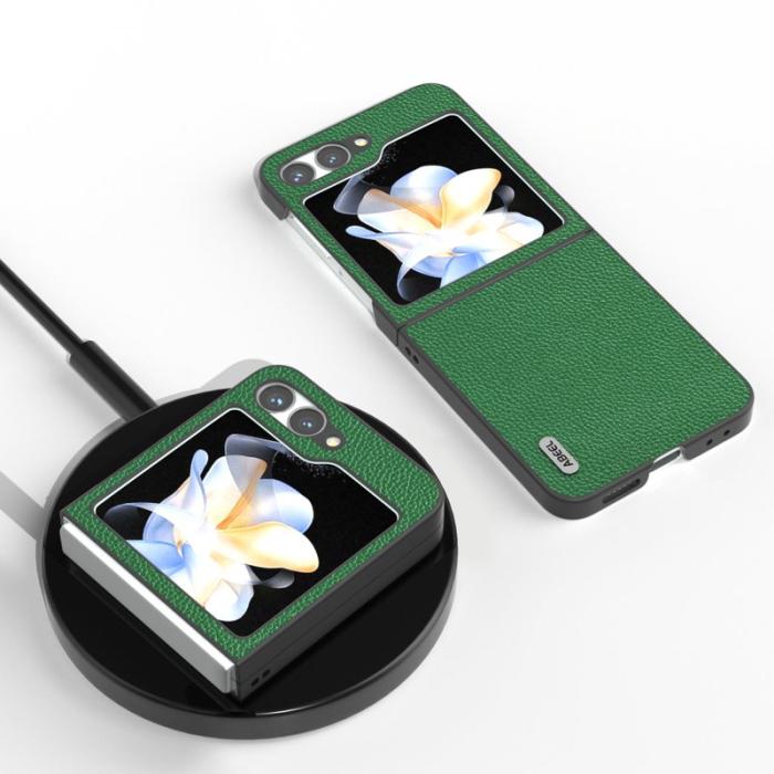ABEEL - ABEEL Mobilskal till Samsung Galaxy Z Flip7 FE 5G Litchi Grön