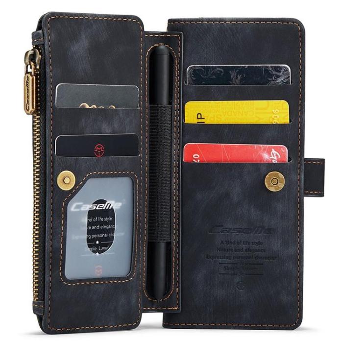 Caseme - CASEME Galaxy Z Fold 5 Plånboksfodral C30 Zipper - Svart