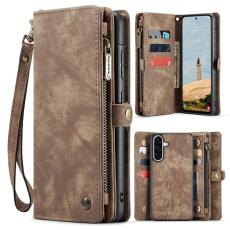 Caseme - CASEME 008 Mobilskal till Samsung Galaxy A56 5G Konstl&auml;der Brun