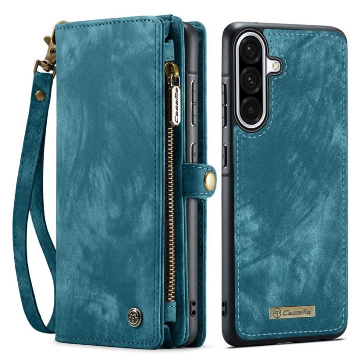 Caseme - CASEME 008 Mobilskal till Samsung Galaxy A56 5G Konstläder Blå