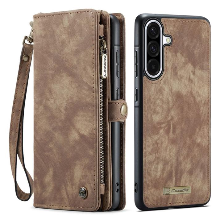 Caseme - CASEME 008 Mobilskal till Samsung Galaxy A56 5G Konstläder Brun