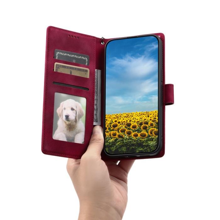 OEM - Samsung Galaxy S26 Plånboksfodral Impräntad Totem Konstläder - Rosa
