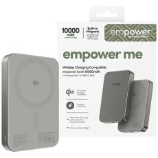 PanzerGlass - Empower by PanzerGlass MagSafe Tr&aring;dl&ouml;s Powerbank 10000mAh - Titanium
