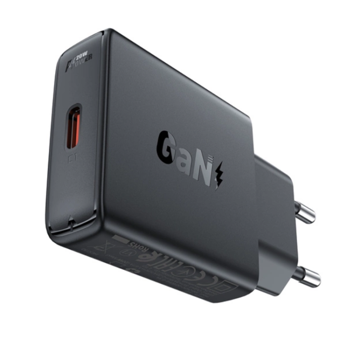 Acefast - Acefast Väggladdare USB-C 20W GaN - Svart