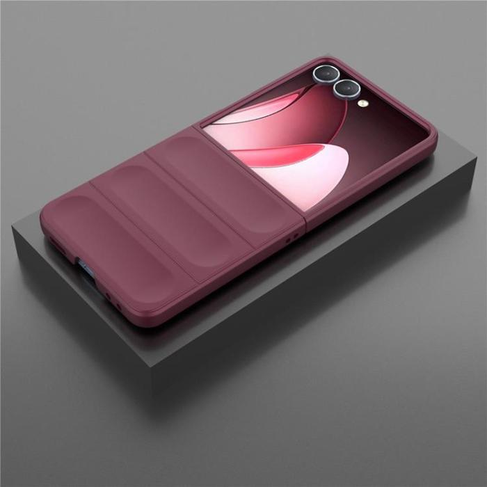 A-One Brand - Galaxy Z Flip 7 Mobilskal Anti-Drop TPU Rugged - Vinröd