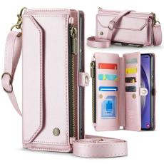 Caseme - CASEME Pl&aring;nboksfodral Konstl&auml;der f&ouml;r Samsung Galaxy A54 5G - Rosa
