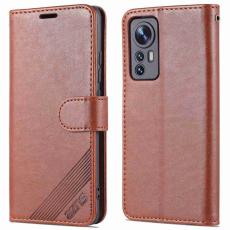 AZNS - AZNS Xiaomi 12 Lite Pl&aring;nboksfodral Konstl&auml;der - Brun