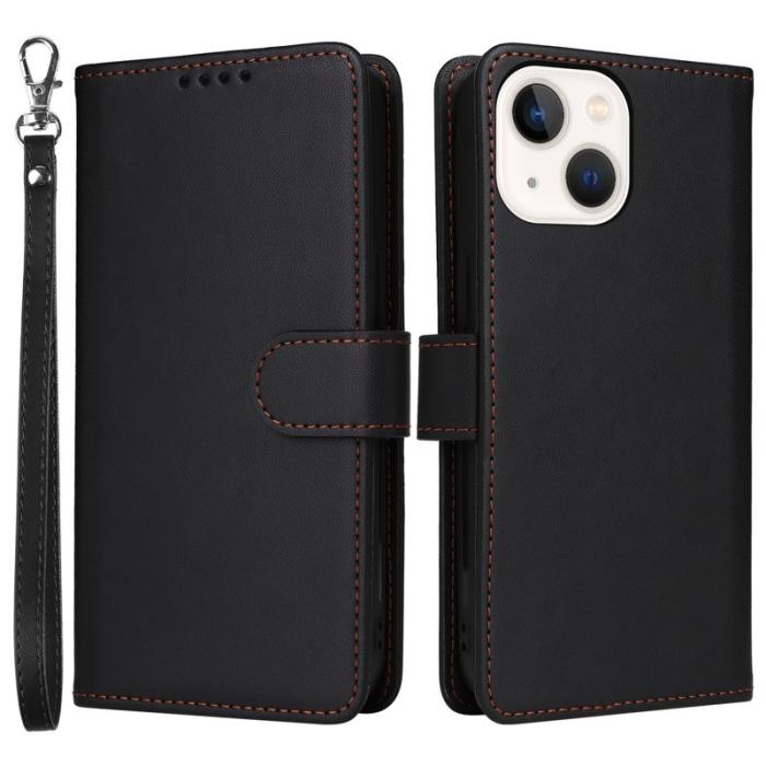 BETOPNICE - BETOPNICE iPhone 14 Plus Plånboksfodral - Avtagbart Konstläder - Svart