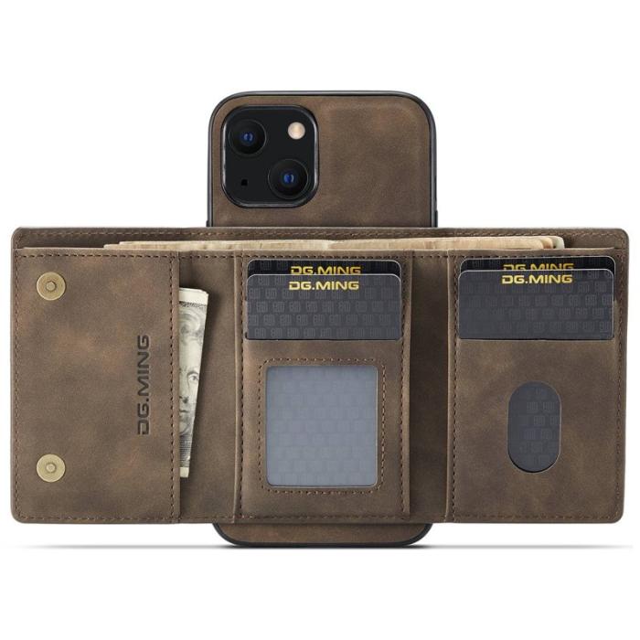 DG.MING - DG.MING M1 Series Mobilskal till iPhone 14 Plus 2-i-1 Magnetiskt Brun