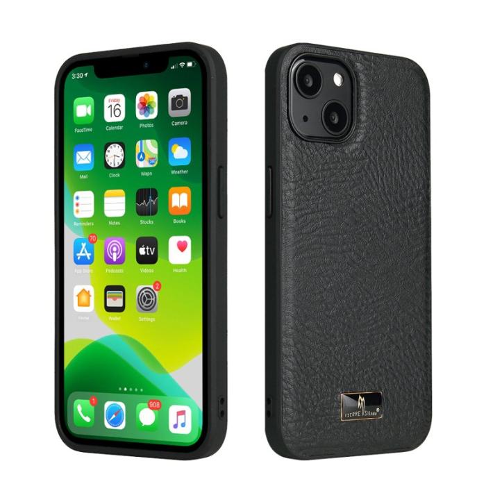 FIERRE SHANN - FIERRE SHANN iPhone 13 Fodral KonstLäder - Elefantmönster