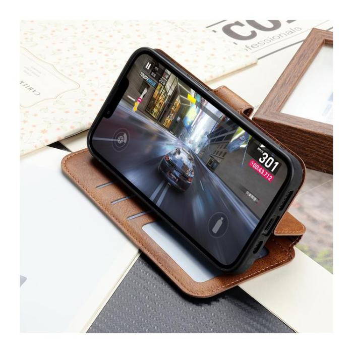 Boom of Sweden - BOOM iPhone 14 Plus Plånboksfodral Calfskin - Brun