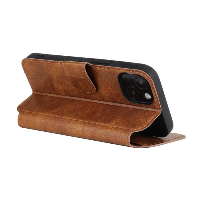 Boom of Sweden - BOOM iPhone 14 Plus Plånboksfodral Calfskin - Brun