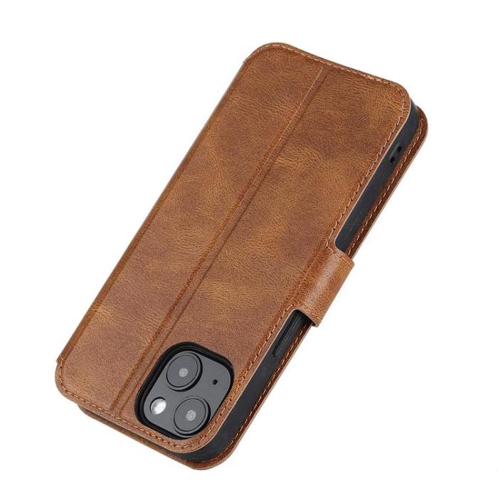 Boom of Sweden - BOOM iPhone 14 Plus Plånboksfodral Calfskin - Brun