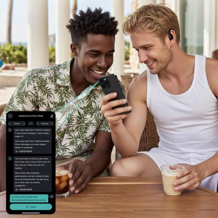 4smarts - 4smarts OWS In-Ear Hörlurar Bluetooth med AI Display SkyBuds - Svart