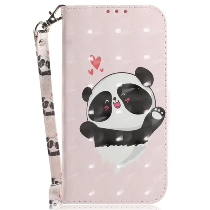 A-One Brand - Sony Xperia 10 VII Plånboksfodral med Handledsrem - Love Panda
