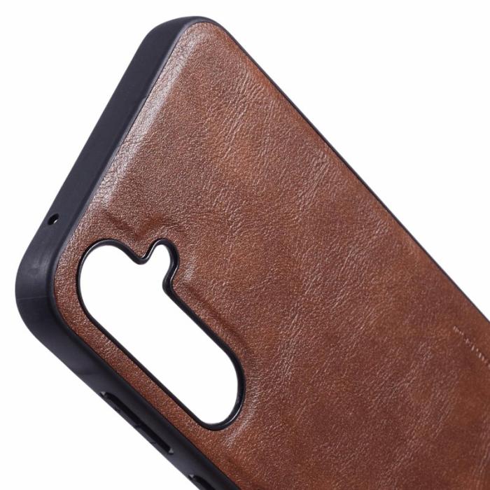 X-Level - X-LEVEL Bojue-3 Mobilskal till Samsung Galaxy S25 Läder Coated Brun