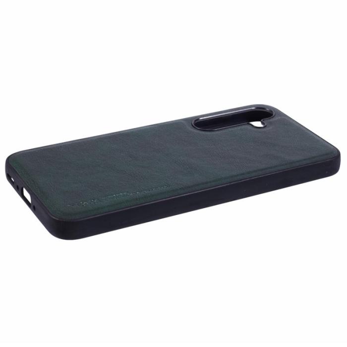 X-Level - X-LEVEL Bojue-3 Mobilskal till Samsung Galaxy S25 Läder Grön
