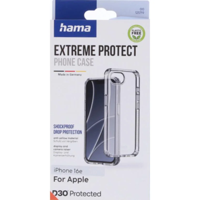 Hama - HAMA iPhone 16e Mobilskal Extreme Protect - Transparent