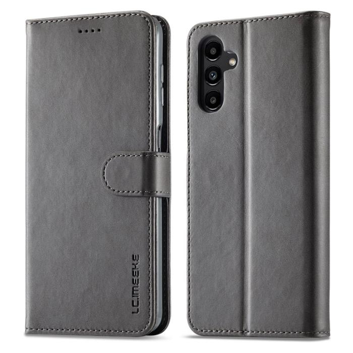 LC.imeeke - LC.IMEEKE Samsung Galaxy S23 FE Plånboksfodral Konstläder - Grå