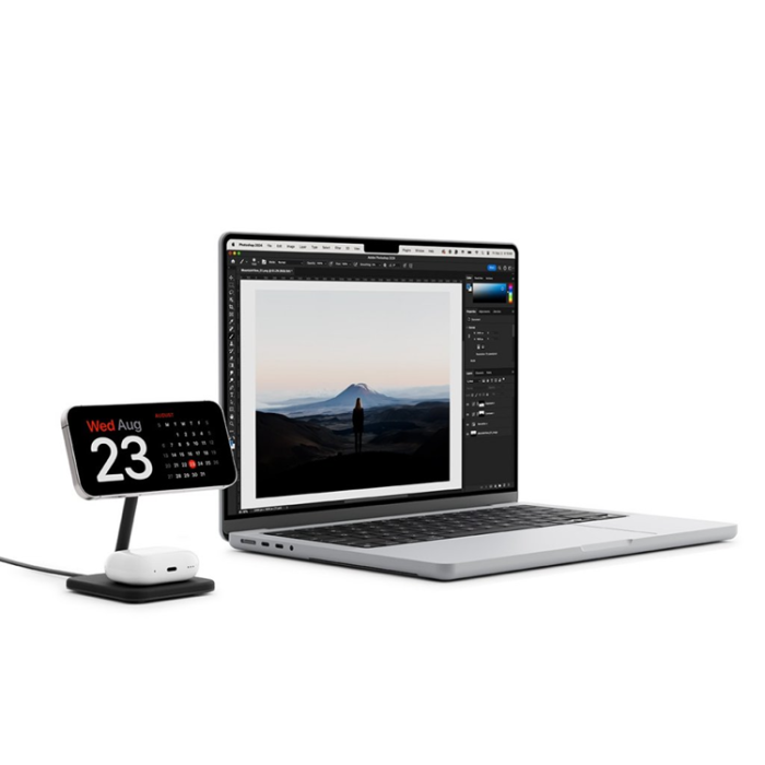Twelve South - Twelve South Qi2 HiRise 2 Deluxe - Svart