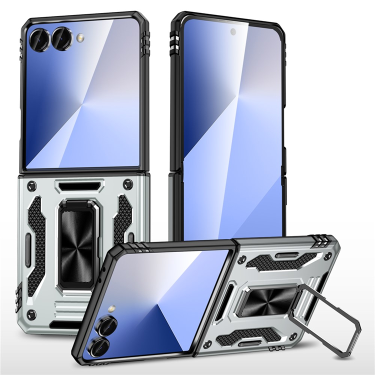 Galaxy Z Flip7 5G Mobilskal Kickstand Slide - Grå | 2353 | AlltMobil