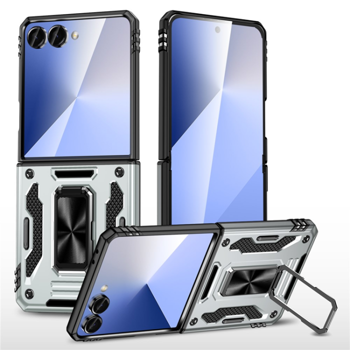 A-One Brand - Galaxy Z Flip7 5G Mobilskal Kickstand Slide - Grå