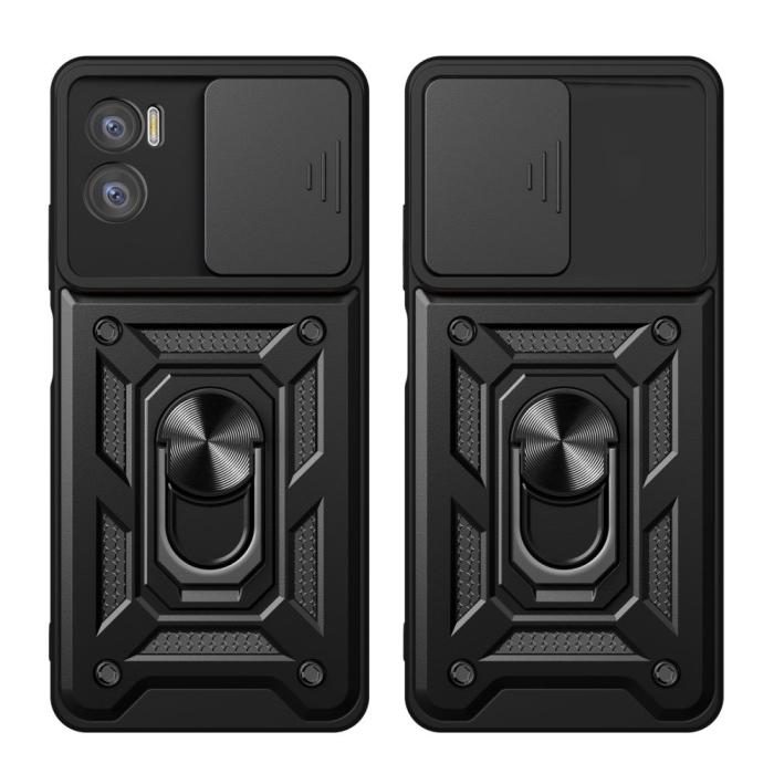Tech-Protect - Tech-Protect Motorola E22/E22i Skal Camshield Pro - Svart
