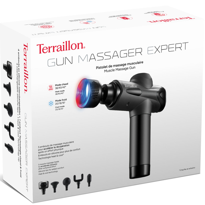 Terraillon - Terraillon Massagepistol Expert Heat&Cold 4st tillbehör + 1st varm/kall