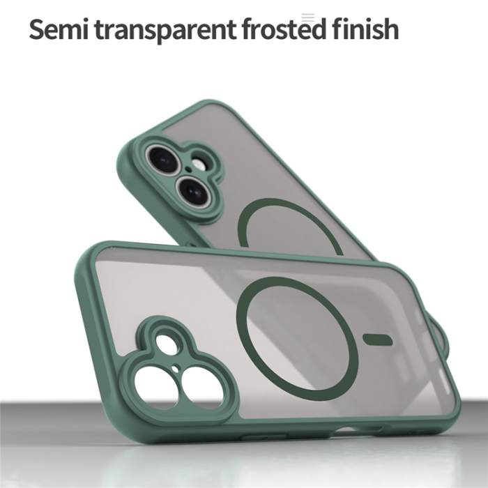 A-One Brand - iPhone 17 Mobilskal MagSafe Anti Drop - Grön