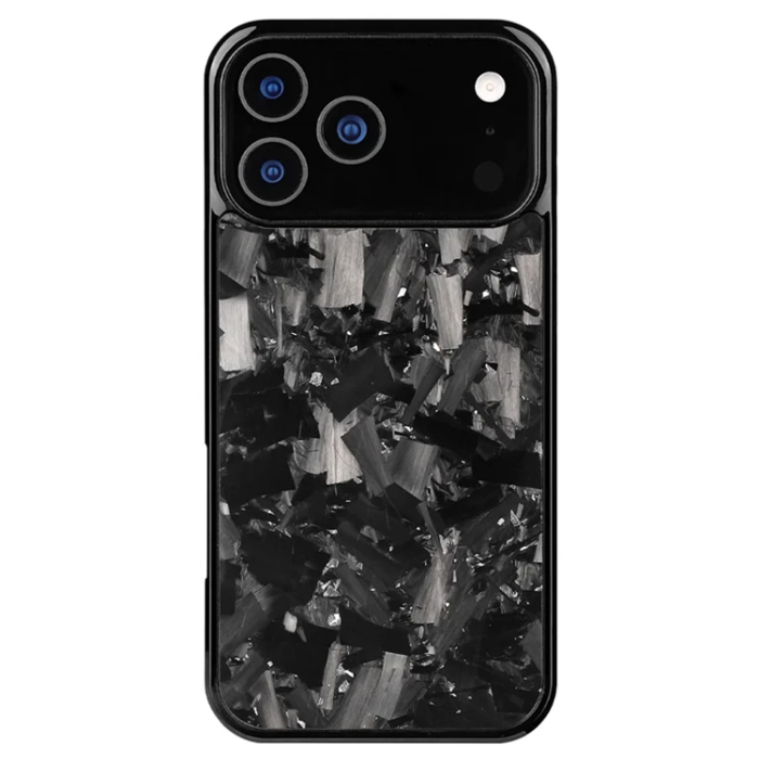 A-One Brand - iPhone 17 Pro Mobilskal MagSafe Aramid Fiber Large Texture - Silver