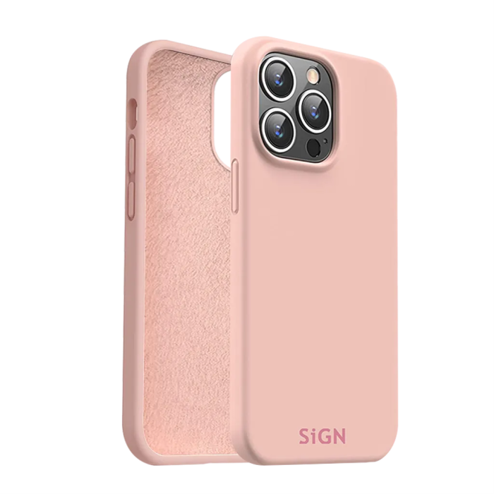 SiGN - SiGN iPhone 15 Pro Max Mobilskal Liquid Silikon - Rosa