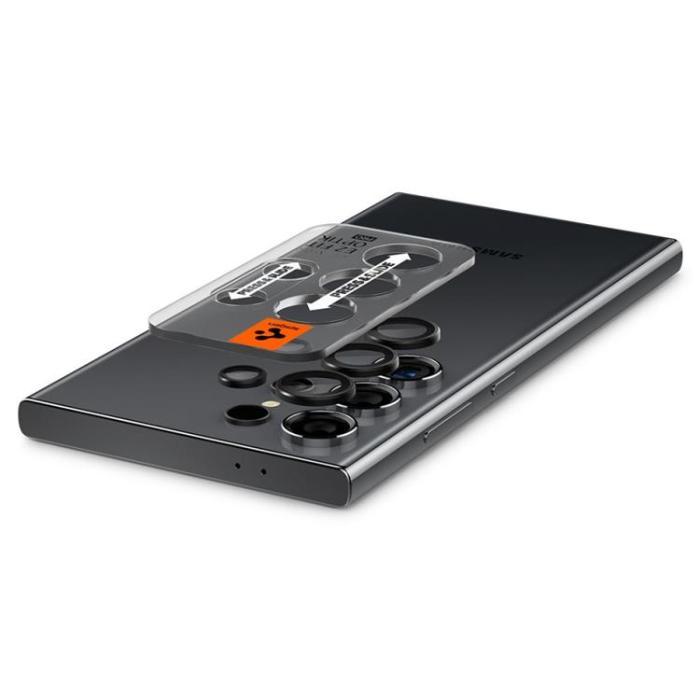 Spigen - [2-Pack] Spigen Galaxy S24 Ultra Kameralinsskydd Härdat glas EZ-Fit