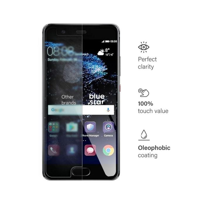 Blue Star - Blue Star Huawei P10 Härdat Glas Skärmskydd