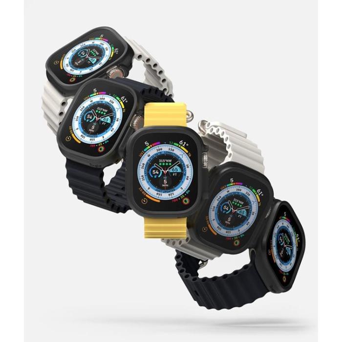 Ringke - [2-Pack] Ringke Apple Watch Ultra (49mm) Skal Slim - Clear/Svart