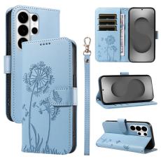 OEM - Samsung Galaxy S26 Ultra Fodral &Auml;kta L&auml;der Dandelion - Ljusbl&aring;