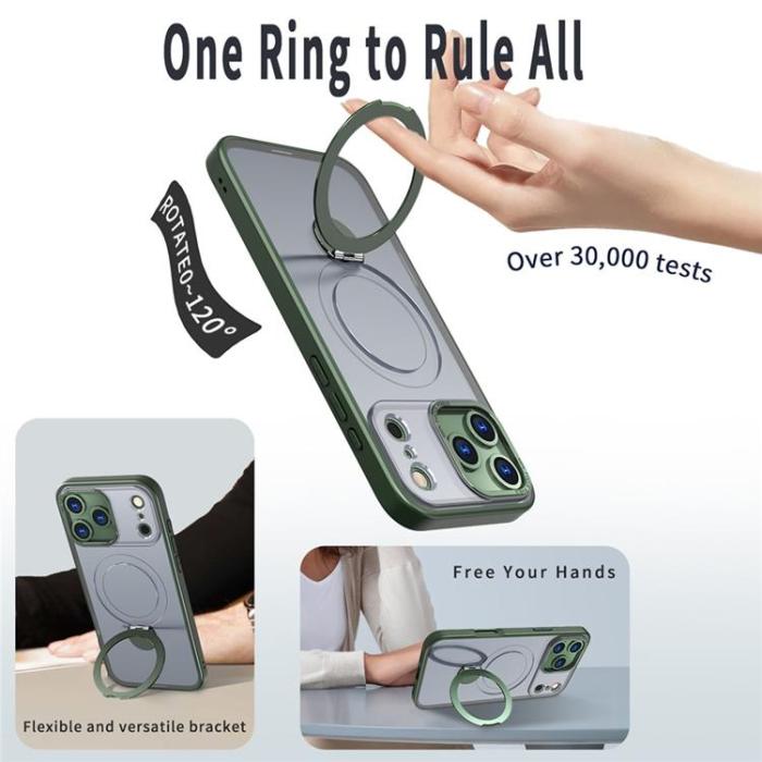 A-One Brand - iPhone 17 Pro Max Mobilskal MagSafe Rotating Kickstand