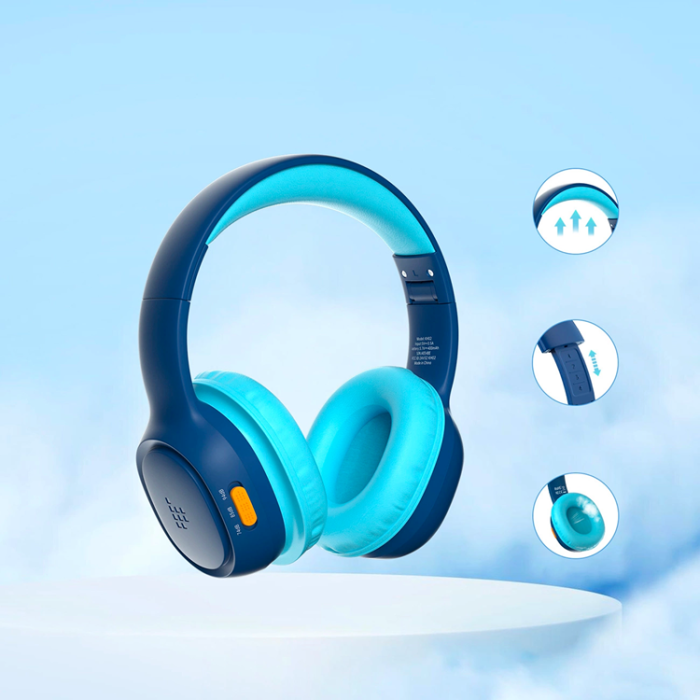 Tronsmart - Tronsmart Over-Ear Trådlösa Hörlurar till Barn Safe KH02 - Blå