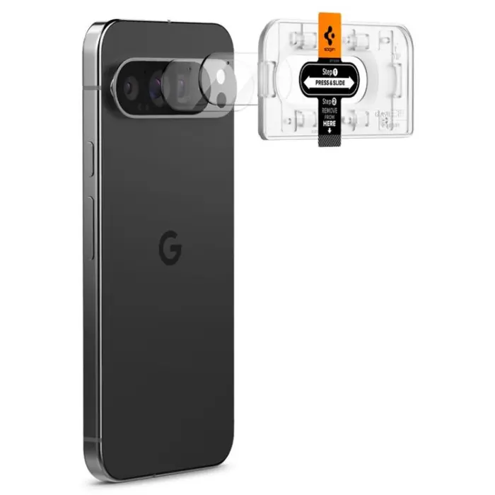 Spigen - [2-Pack] Spigen Google Pixel 9 Pro Linsskydd Härdat Glas EZ Fit