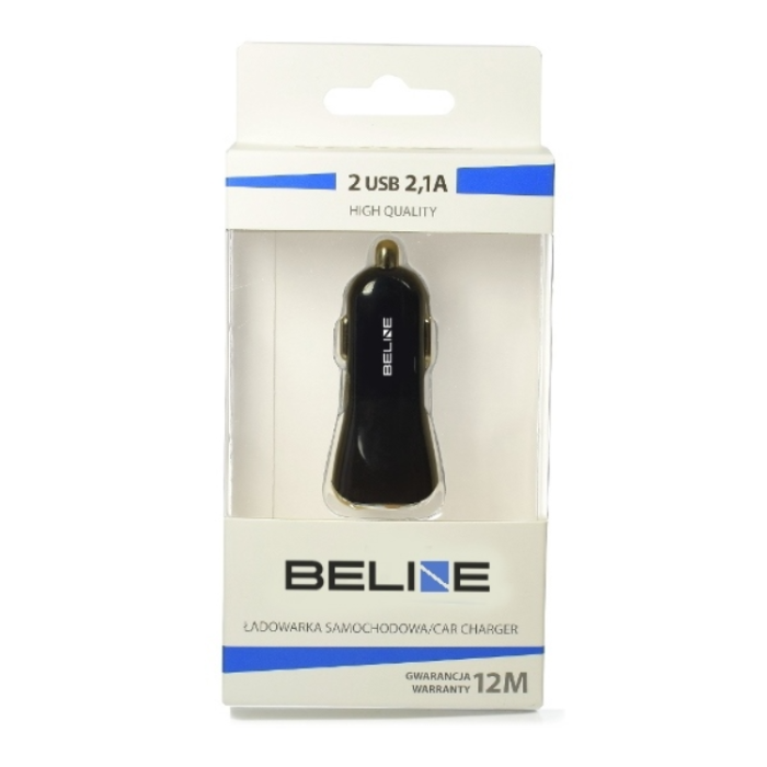 Beline - Beline Billaddare USB-A Till USB-A - Svart