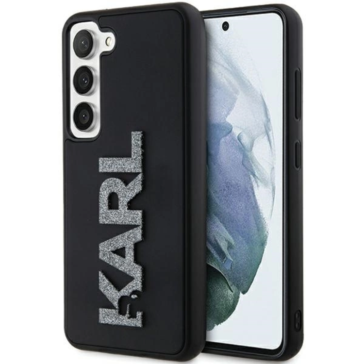 Karl Lagerfeld Galaxy S23 Mobilskal 3D Rubber Glitter Logo | 2353 | AlltMobil