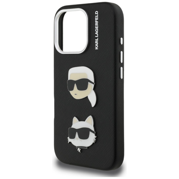 KARL LAGERFELD - Karl Lagerfeld Mobilskal För iPhone 16 Pro Max FW Grained Karl&Choupette