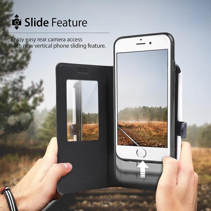 Rearth - Ringke fodral till iPhone 7 Plus & iPhone 8 Plus - ( Vit - Blå)