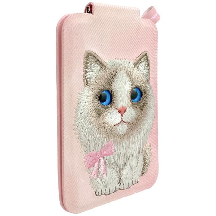 NIMMY - Nimmy MagSafe Korthållare och Mobilställ Big-Eye Cute Pets 2.0 Cat - Rosa
