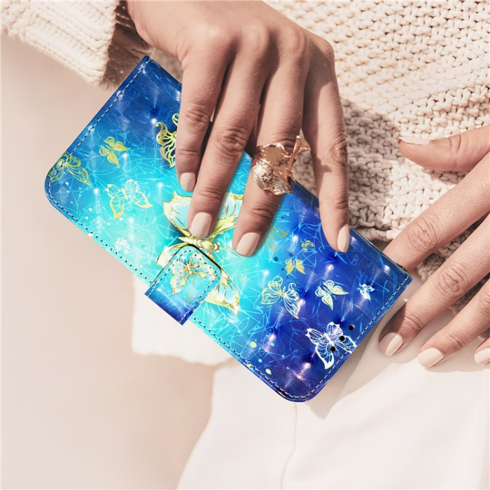 A-One Brand - iPhone 16e Plånboksfodral Printing Pattern Med Rem