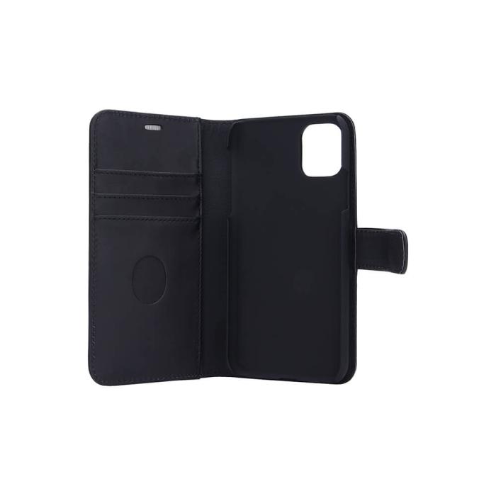Radicover - RADICOVER iPhone 12 Mini Plånboksfodral Strålningsskydd läder - Svart