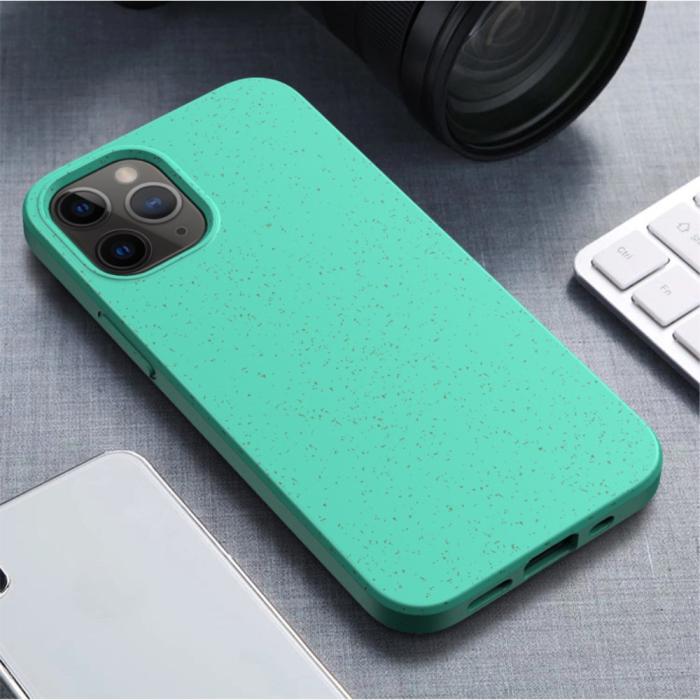 OEM - Wheat Straw Eco-Vänling Mobilskal iPhone 12 Mini - Cyan