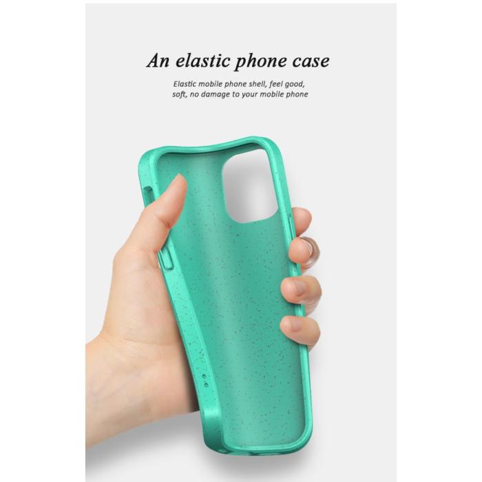 OEM - Wheat Straw Eco-Vänling Mobilskal iPhone 12 Mini - Cyan